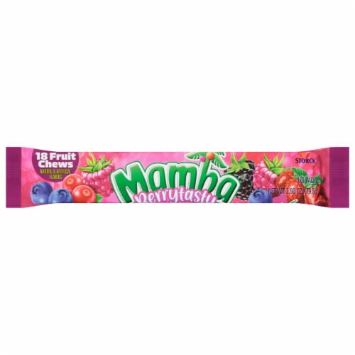 Mamba Berrytasty Fruit Chews 2.8oz berry candy stick pack 500