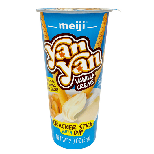 Meiji Yan Yan Vanilla Crème Cracker Sticks 2oz 1080
