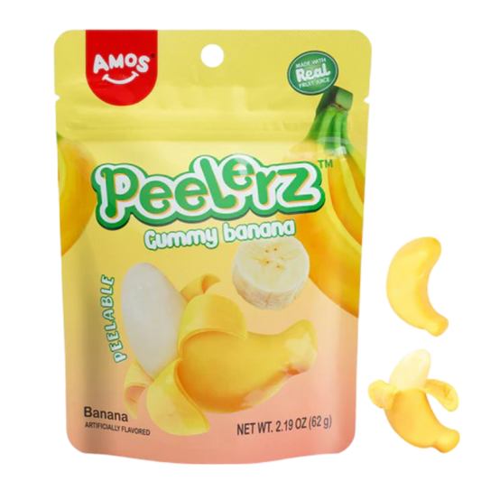 Peelerz Gummy - Peelable Banana Gummy 6oz - Buy at Snack Rack City 2048