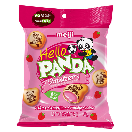 Meiji Hello Panda Strawberry Cookies 2.2oz 1080