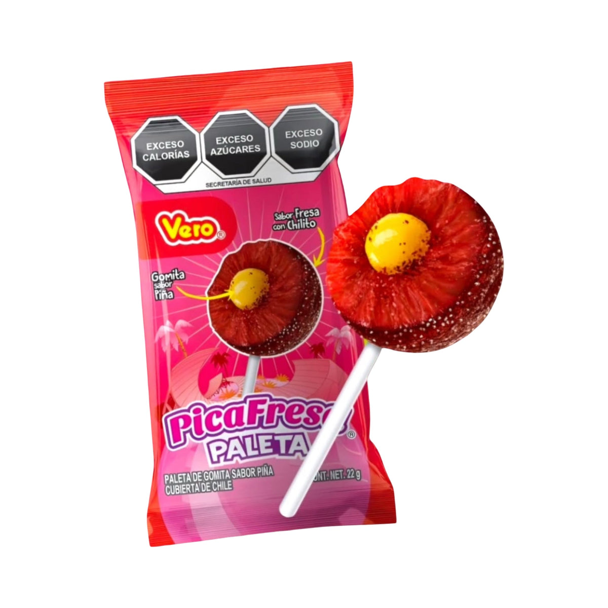 Vero Pica Fresa Paleta Single - Buy at Snack Rack City