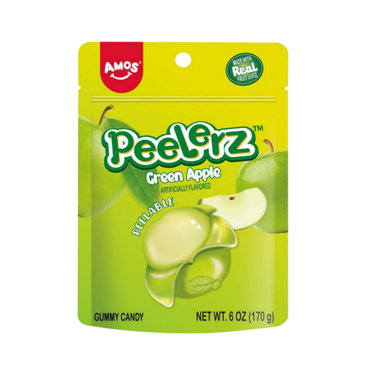 Peelerz Gummy - Peelable Green Apple Gummy 6oz - Buy at Snack Rack City 2048