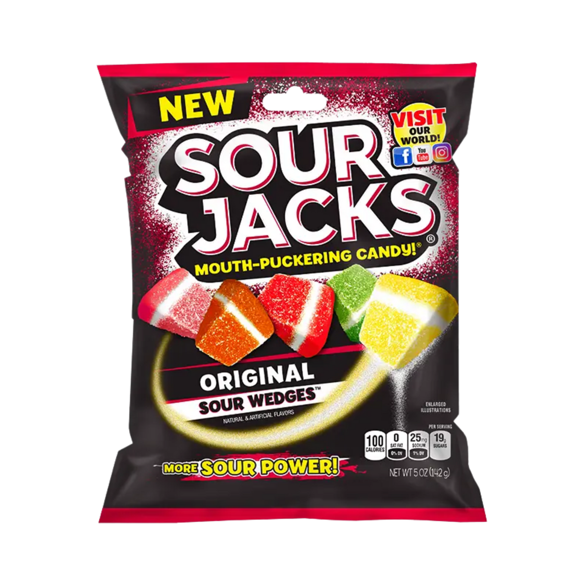 Sour Jacks Original Sour Wedges 5oz