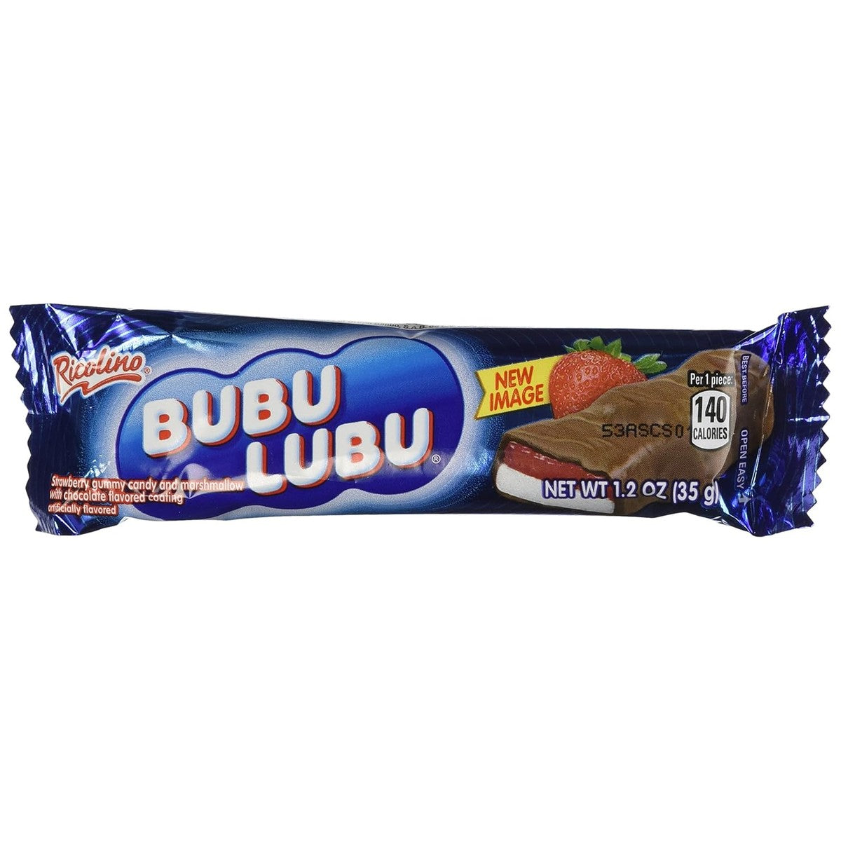 Ricolino Bubu Lubu Chocolate Strawberry Marshmallow 24pcs - Buy at Snack Rack City