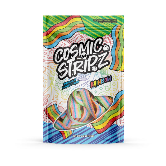 Cosmic Stripz Rainbow Sour Belts 4.4 oz 2048