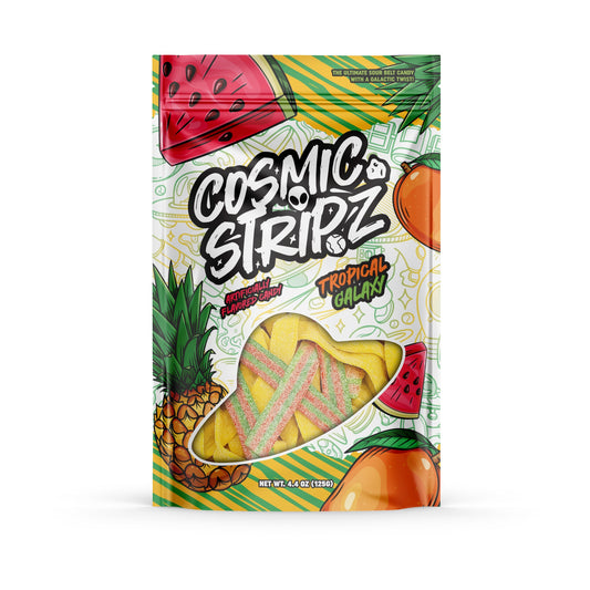 Cosmic Stripz Tropical Galaxy Sour Belts 4.4 oz 2048