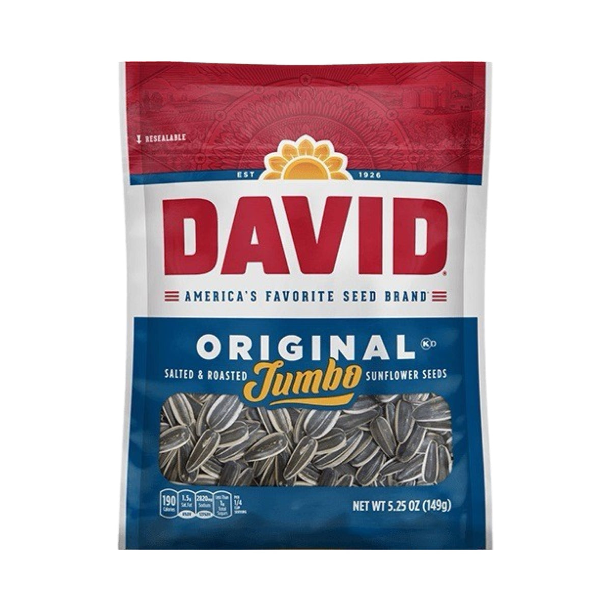 David Original Sunflower Seeds 5.25oz