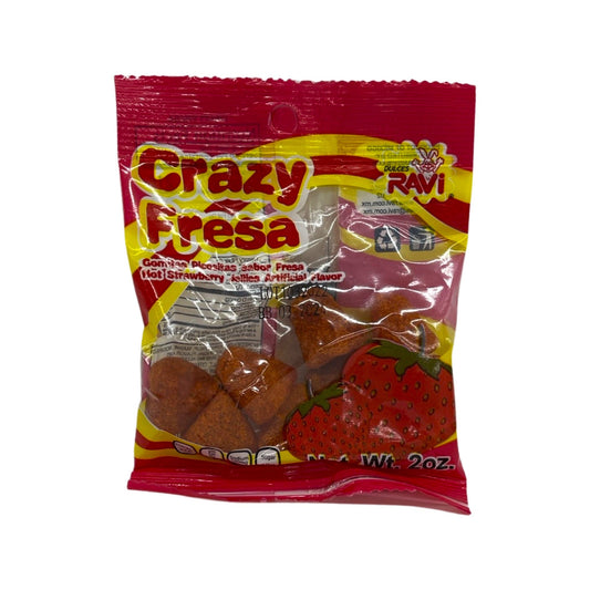 Dulces Ravi Crazy Fresa 2oz - Buy at Snack Rack City 2048