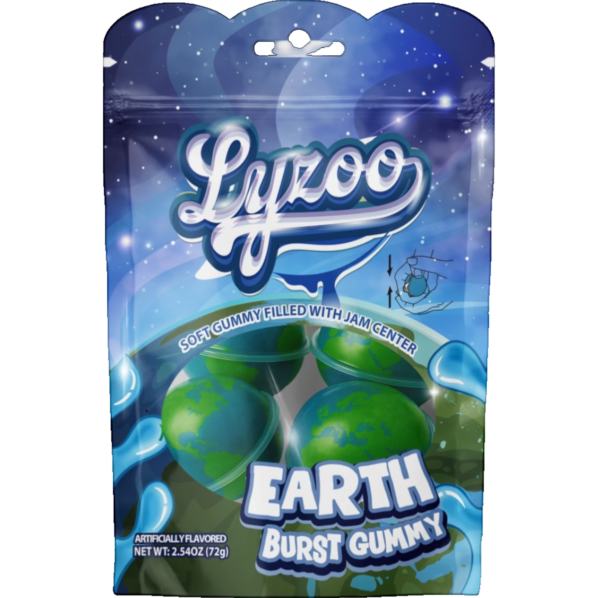 Lyzoo Earth Burst Gummy 2.54oz