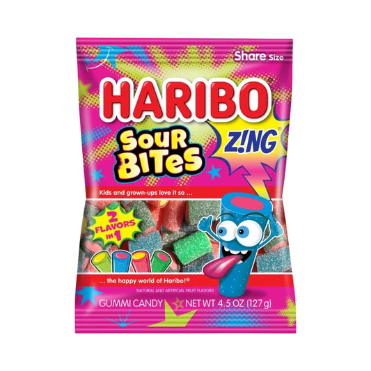 Haribo Zing Sour Bites 4.5oz - Buy at Snack Rack City 2048