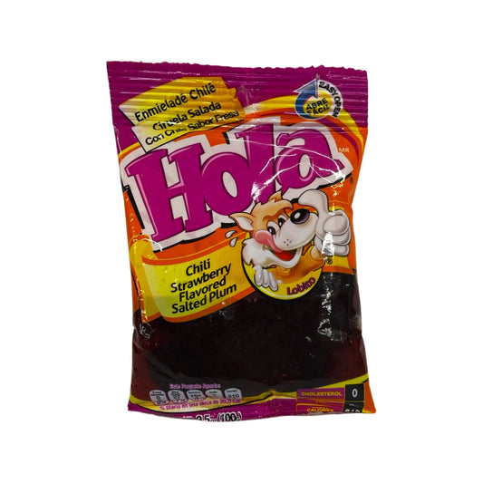 Hola Enmielade Chile - Chili Strawberry Flavored Salted Plum 3.5oz - Buy at Snack Rack City 2048