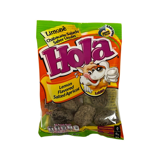 Hola Lemon Flavored Salted Apricot 1.2oz - Buy at Snack Rack City 1080
