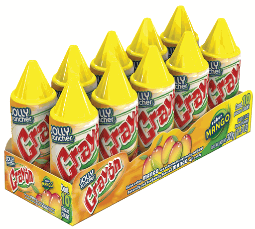 Jolly Rancher Crayon Mango 10pcs - Buy at Snack Rack City 512