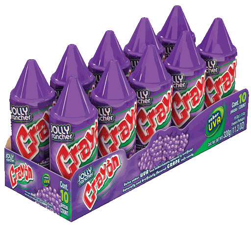 Jolly Rancher Crayon Uva 10pcs - Buy at Snack Rack City 512