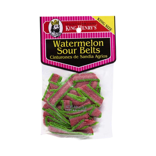 King Henry's Watermelon Sour Belts - Buy at Snack Rack City 2048