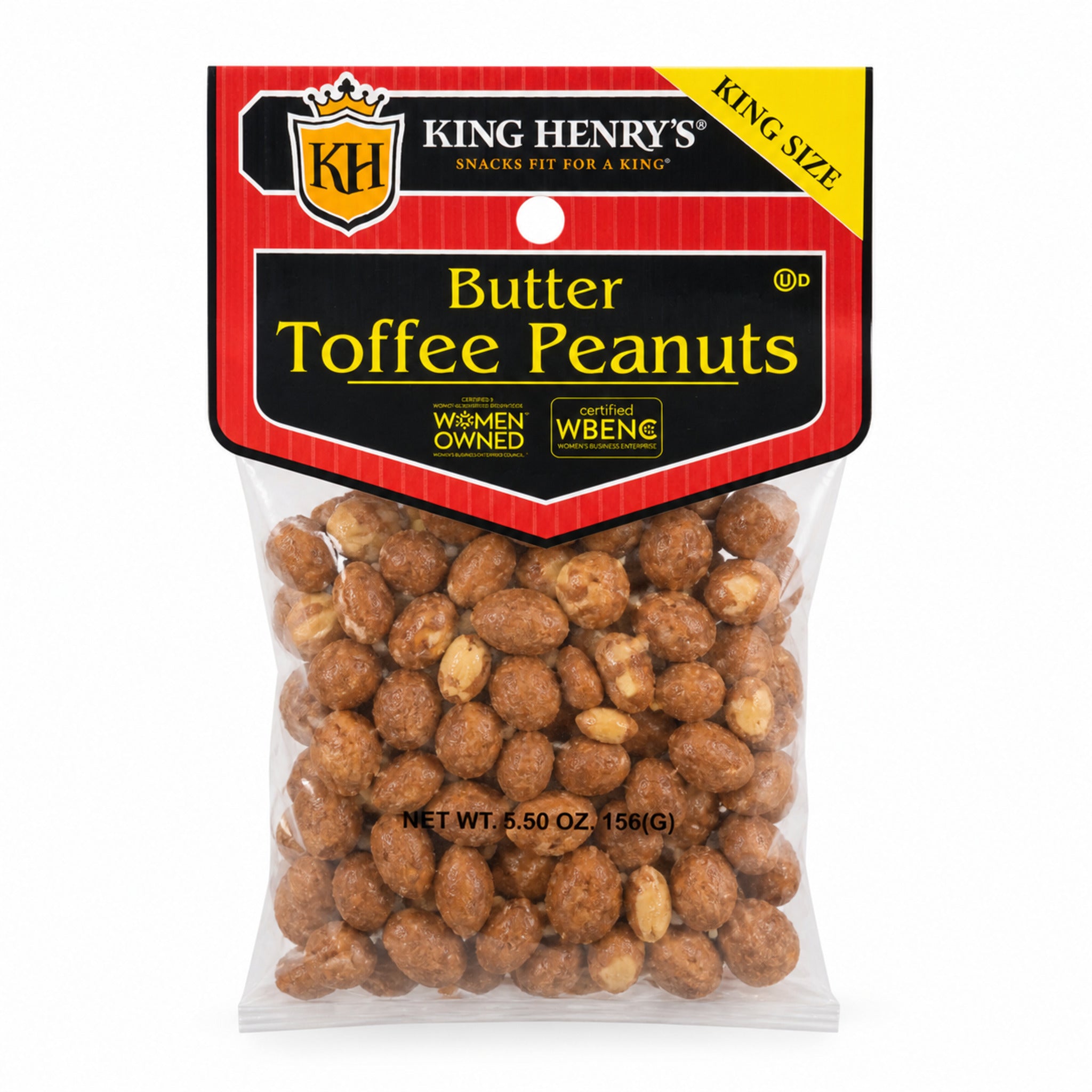 King Henry's Butter Toffee Peanuts 5.5 oz