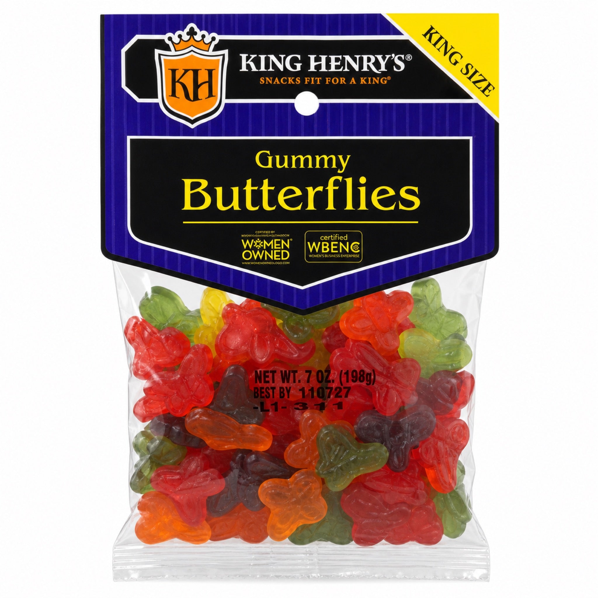 King Henry's Gummy Butterflies 7 oz