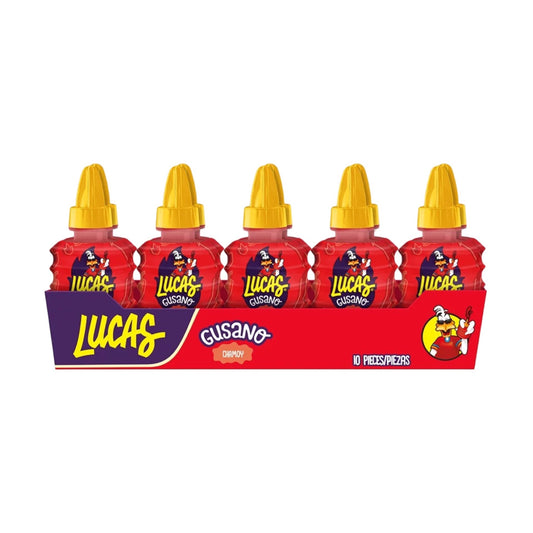Lucas Gusano Chamoy 10pcs - Buy at Snack Rack City 2048