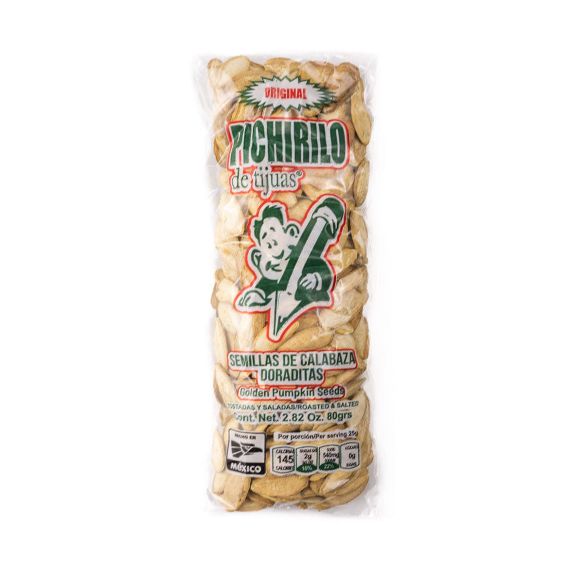 Pichirilo Roasted & Salted Pumpkin Seeds 2.82oz - Buy at Snack Rack City