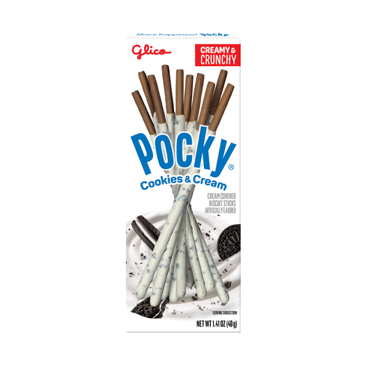 Glico Pocky Cookies & Cream Biscuit Sticks 1.41oz 2048