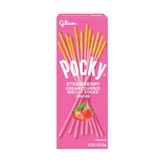 Glico Pocky Strawberry Cream Covered Biscuit Sticks 1.41oz