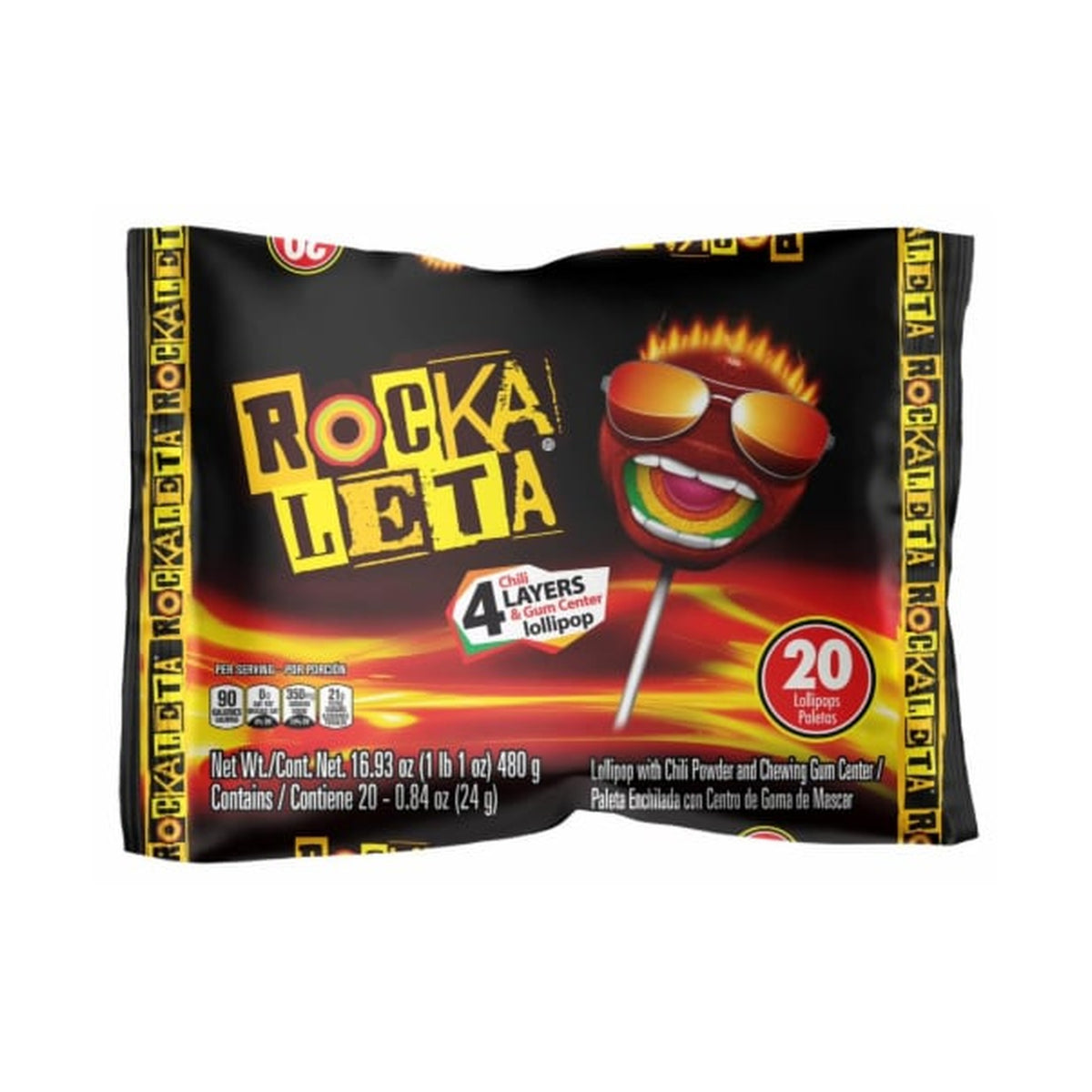 Sonrics Rockaleta Lollipops 20ct - Buy at Snack Rack City