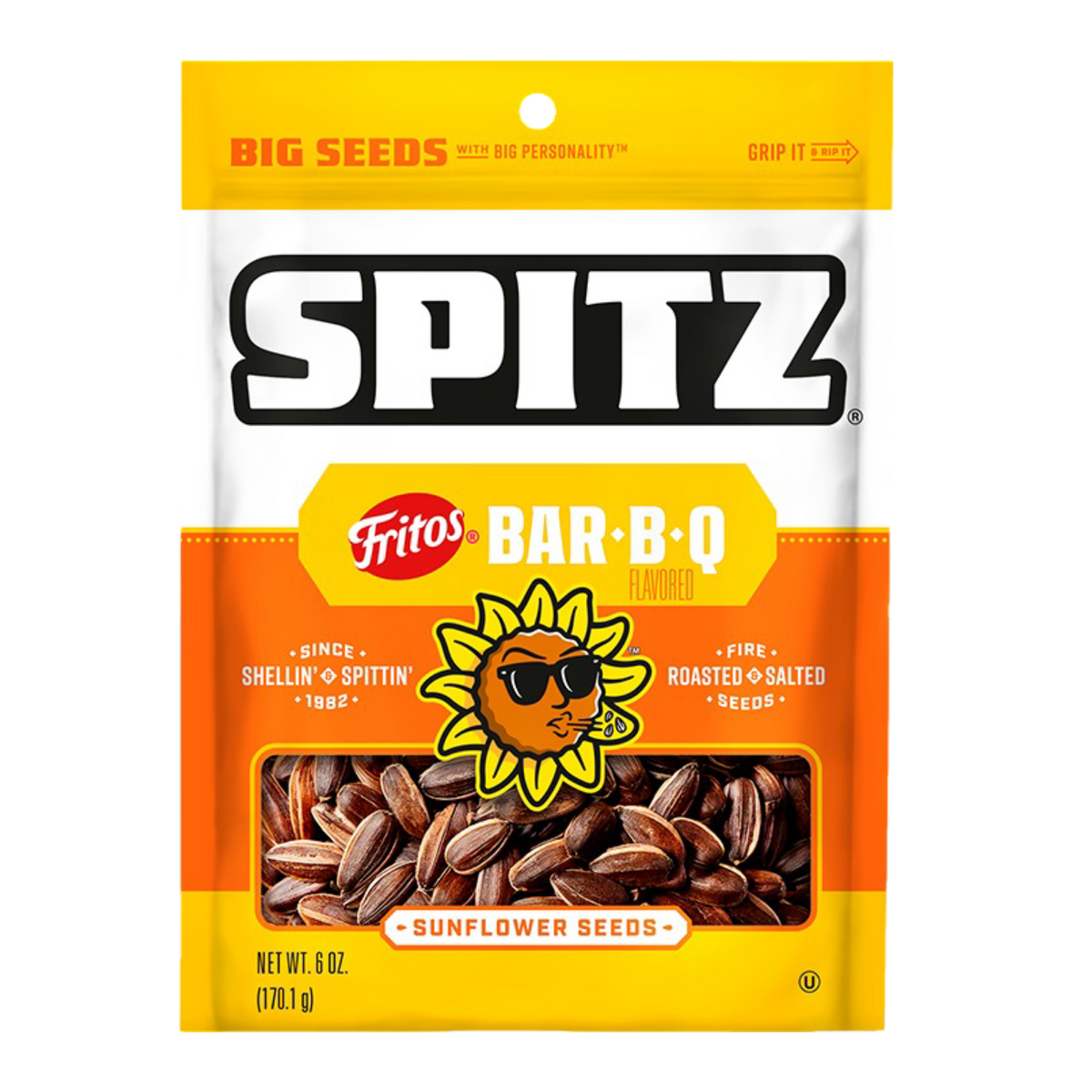 Spitz Smoky BBQ Sunflower Seeds 6oz