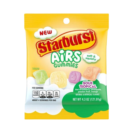 Starburst Airs Gummies Sour Tropical 4.3oz - Buy at Snack Rack City 2048