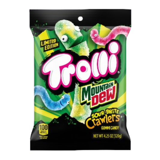 Trolli x Mountain Dew Sour Brite Crawlers 4.25oz - Buy at Snack Rack City 2048
