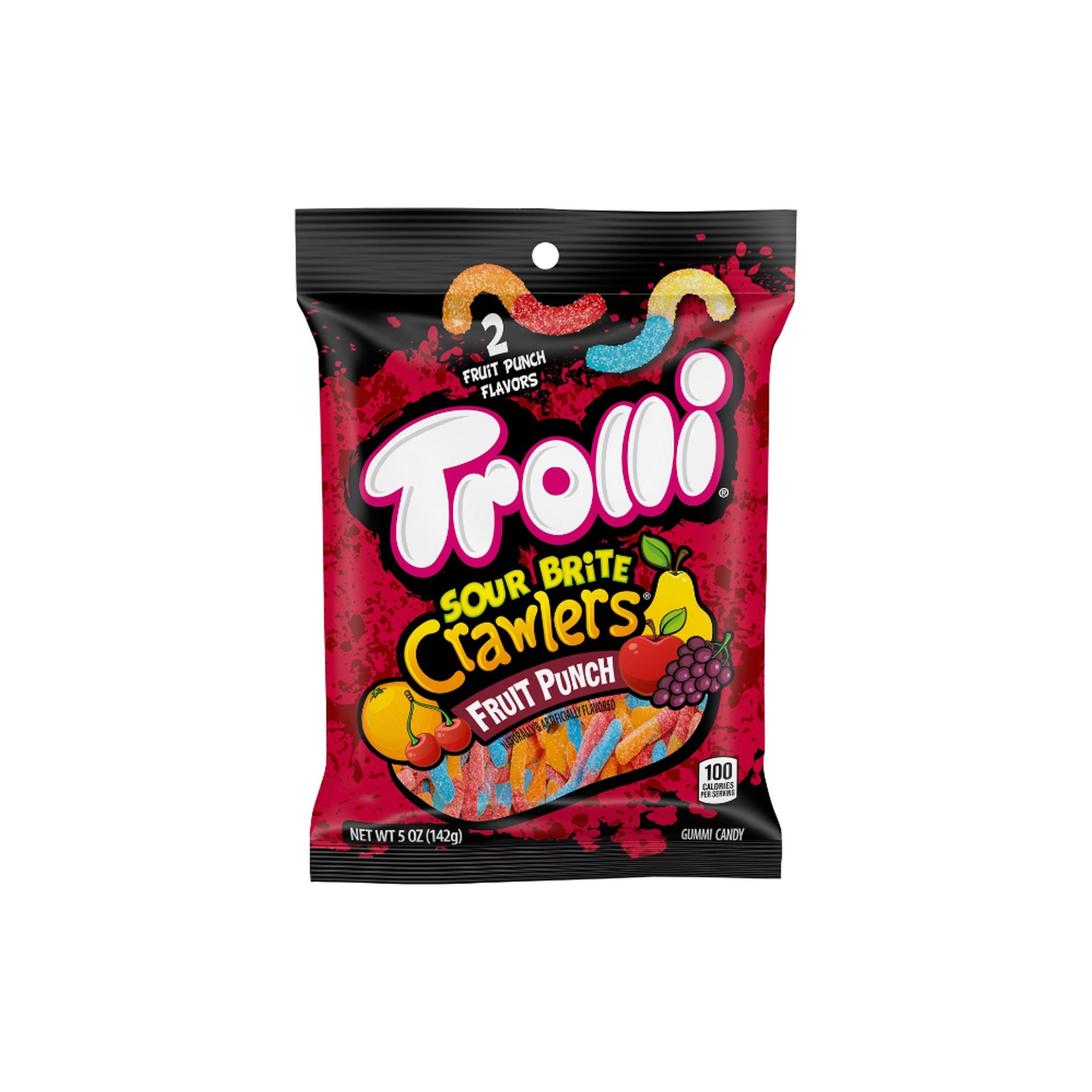 Trolli Sour Brite Crawlers Fruit Punch 5 oz