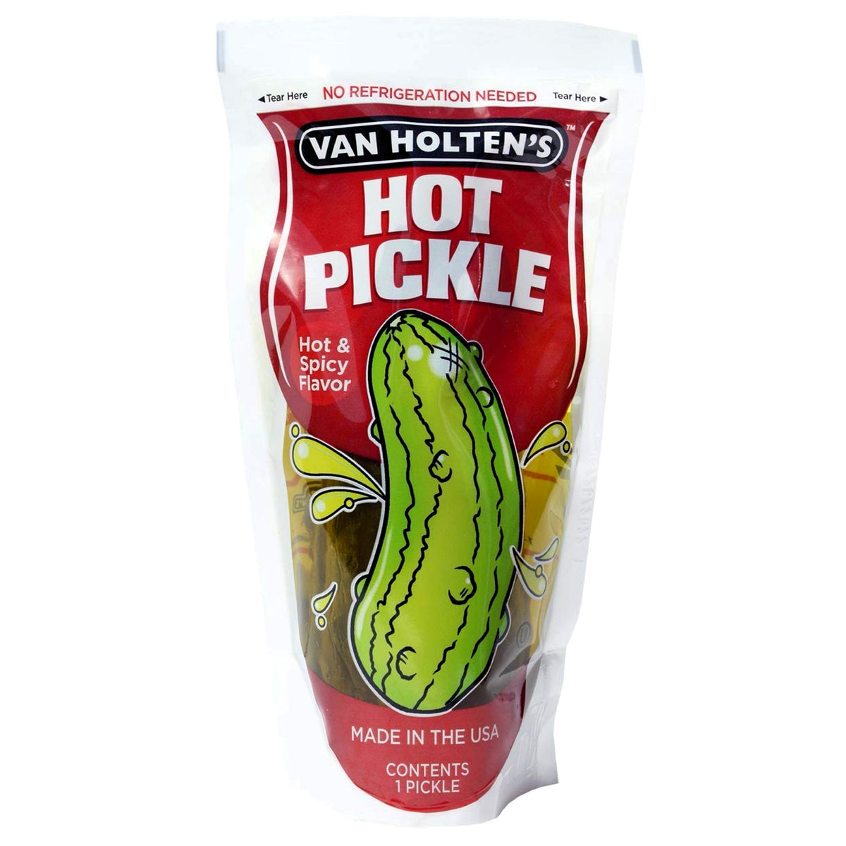 Van Holten's Pickles - Jumbo Hot Pickle-In-A-Pouch