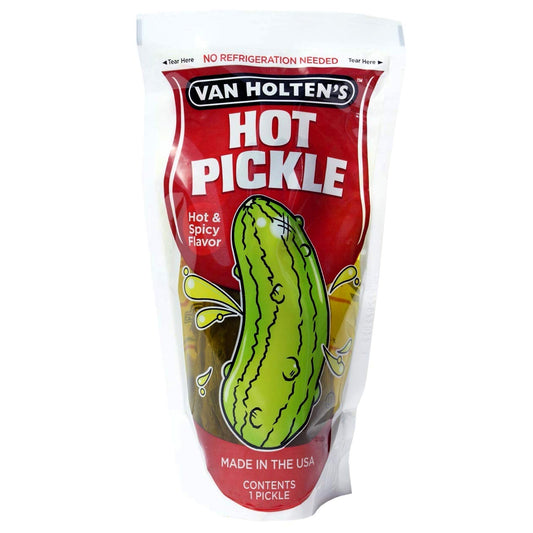 Van Holten's Pickles - Jumbo Hot Pickle-In-A-Pouch - Buy at Snack Rack City 2048