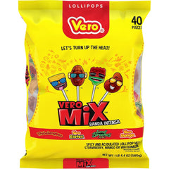 Vero Mix Banda Intensa Lollipops 40pcs - Buy at Snack Rack City