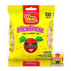 Vero PicaFresa Strawberry Gummy 100pcs - Buy at Snack Rack City