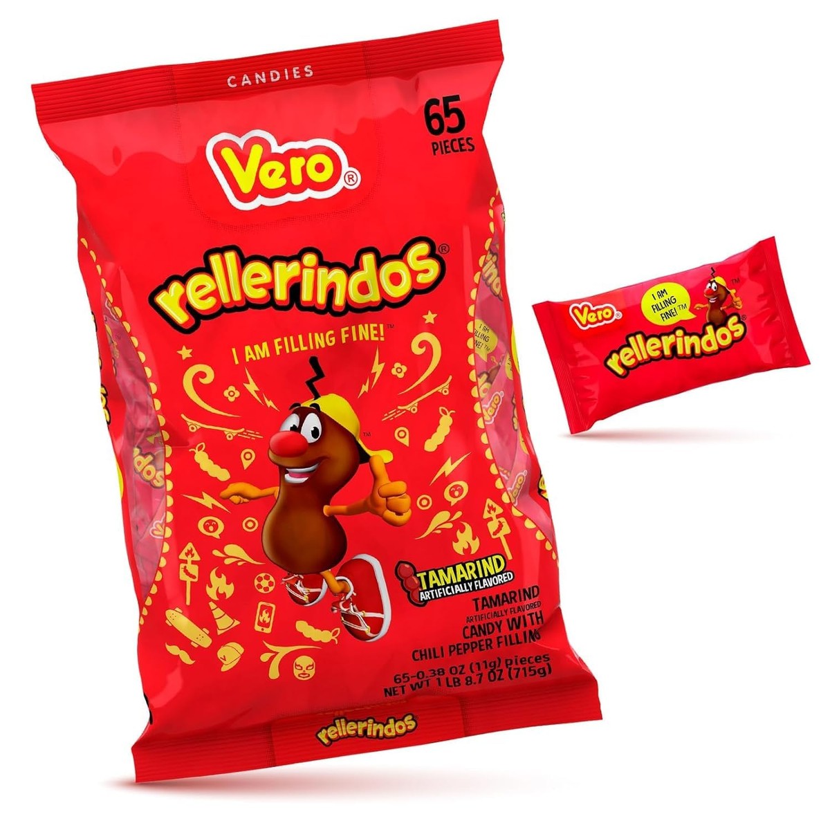 Vero Rellerindos Tamarind 65pcs - Buy at Snack Rack City
