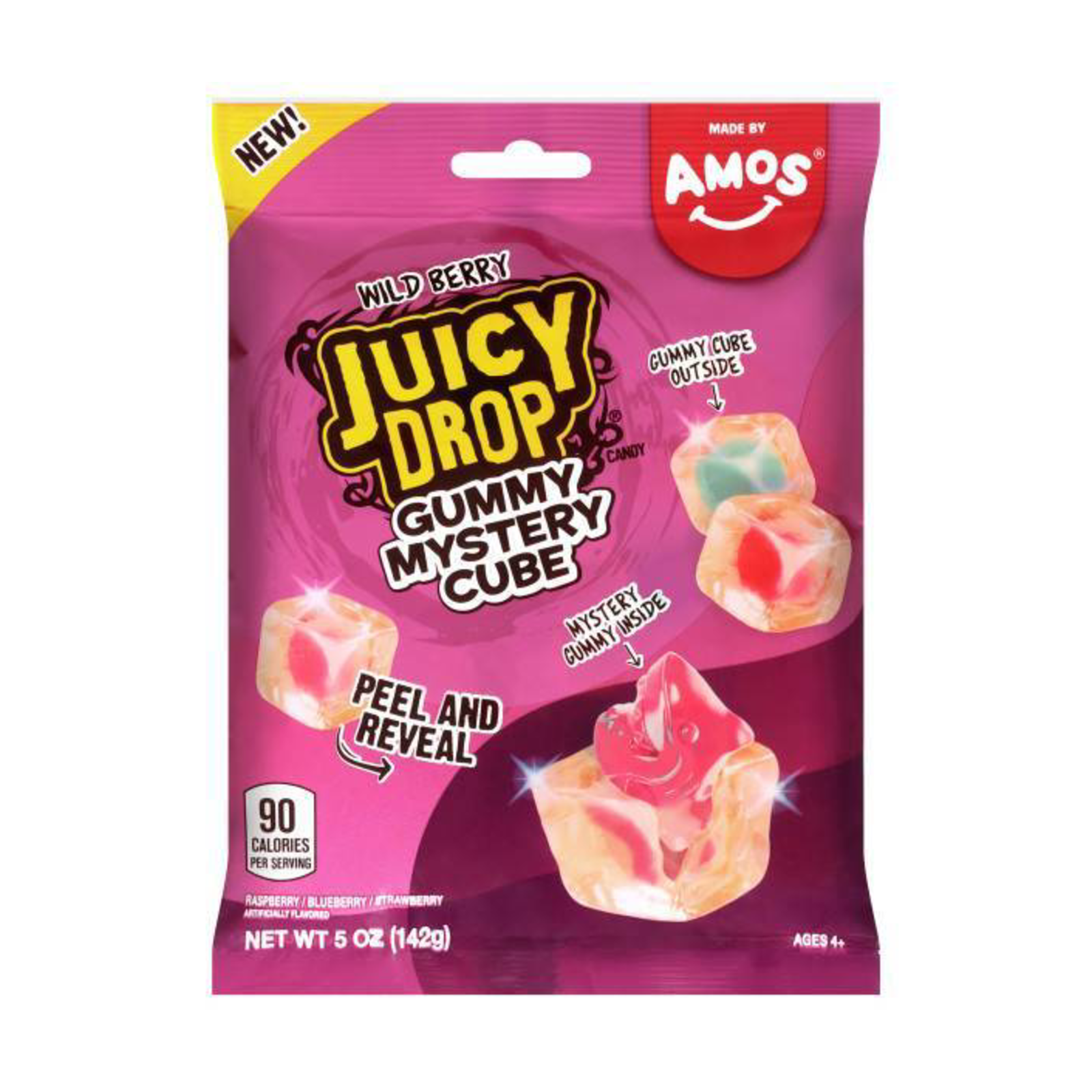 Juicy Drop Gummy Mystery Cube Wild Berry 5oz